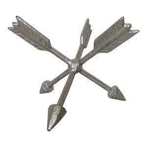 Silver Arrow Cast Iron Metal Jack Orb Tabletop And Shelf Décor EUC